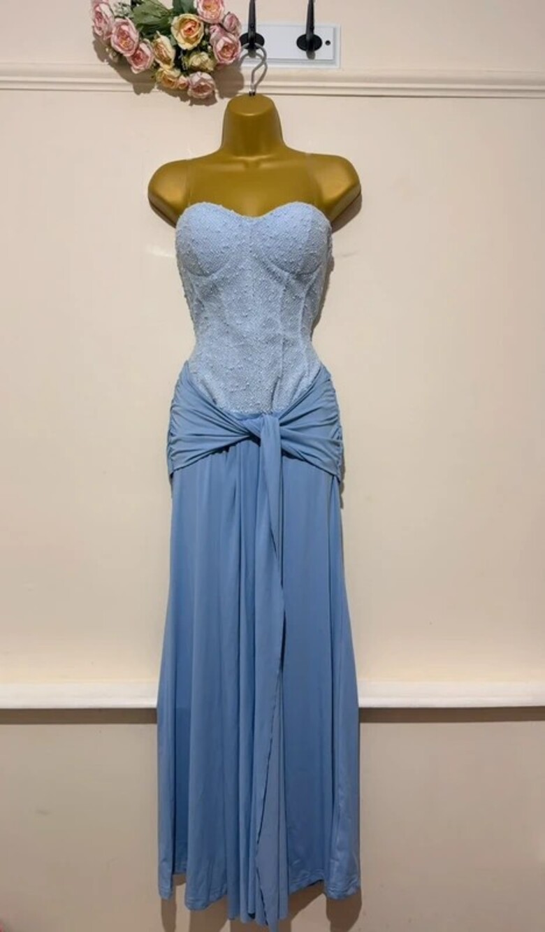 Women's blue dress